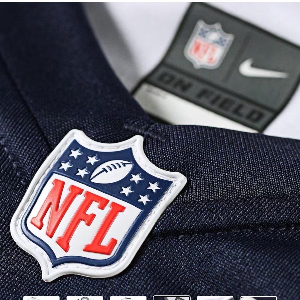 NFL Blue and White Boxy Fitted Jersey - Picture 9 of 16